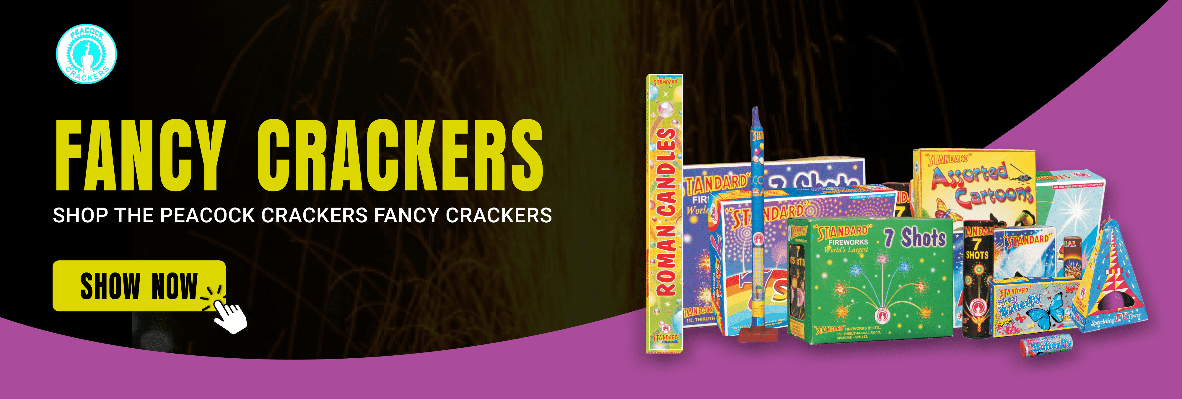 FANCY FIREWORKS banner